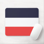Blue White & Red Stripes Striped Design Mouse Pad (With Mouse)