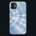 Blue White Shibori Tie Dye iPhone 11 Case<br><div class="desc">A beautiful case blue tie-dye shibori design phone case.</div>