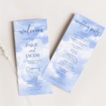 Blue White Sparkle Clouds Dreamy Elegant Wedding Program<br><div class="desc">This is a Blue White Sparkle Clouds Dreamy Elegant Wedding Program!</div>
