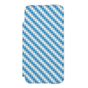 Blue-white squares background incipio watson™ iPhone 5 wallet case
