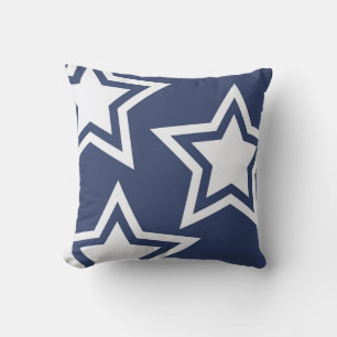 Blue White Stars Cushion
