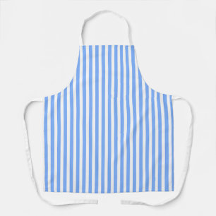 Blue  White Stripes Chef Baker Caterer Apron