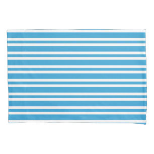 Blue White Stripes Pattern Pillowcase