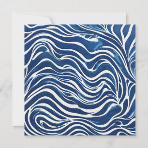 Blue White Swirl Pattern 06