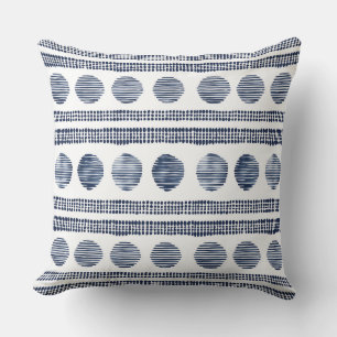 Blue & White Throw Pillow