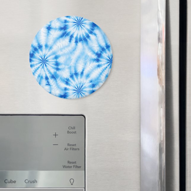 Blue White Tie Dye Magnet (In Situ (Fridge))
