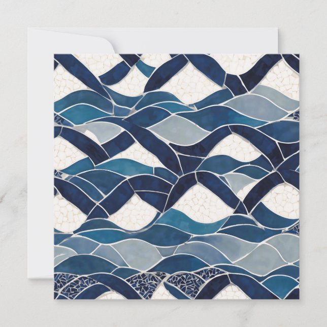 Blue White Wave Pattern 01 (Front)