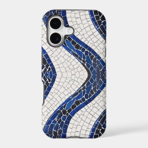 Blue White Wave Pattern 04