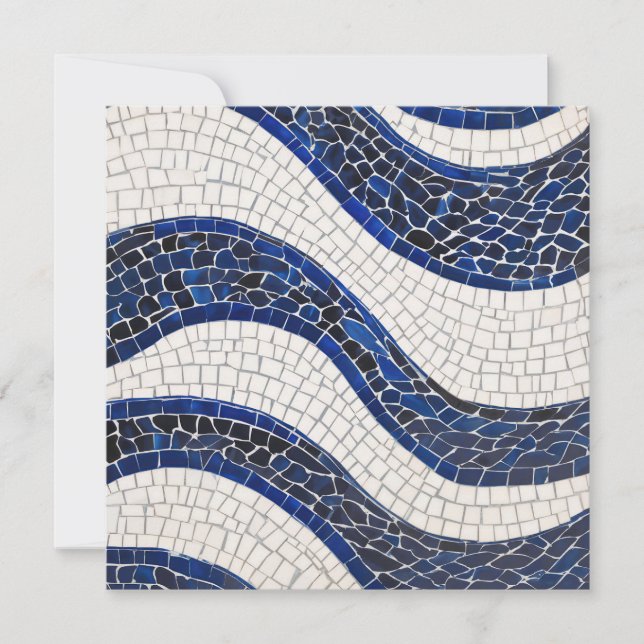 Blue White Wave Pattern 04 (Front)