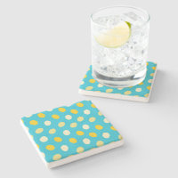 Blue White Yellow Colorful Eggs Bird Nests Dots
