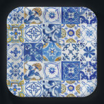 Blue, White & Yellow Floral Mediterranean Pattern Paper Plate<br><div class="desc">Introducing the perfect addition to your next dinner party or gathering: Blue, White & Yellow Floral Mediterranean Pattern Paper Plates! These plates are something special, with a unique, bold design inspired by Italy’s stunning Amalfi Coast. A vibrant blue hue is met with bright whites and yellows, creating a beautiful floral...</div>