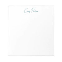 Blue White Your Name Calligraphy Unique Minimalist