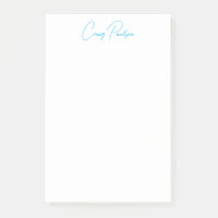 Blue White Your Name Calligraphy Unique Minimalist