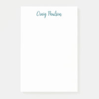 Blue White Your Name Calligraphy Unique Minimalist