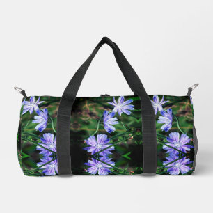Blue Wild Chicory Flowers Duffle Bag