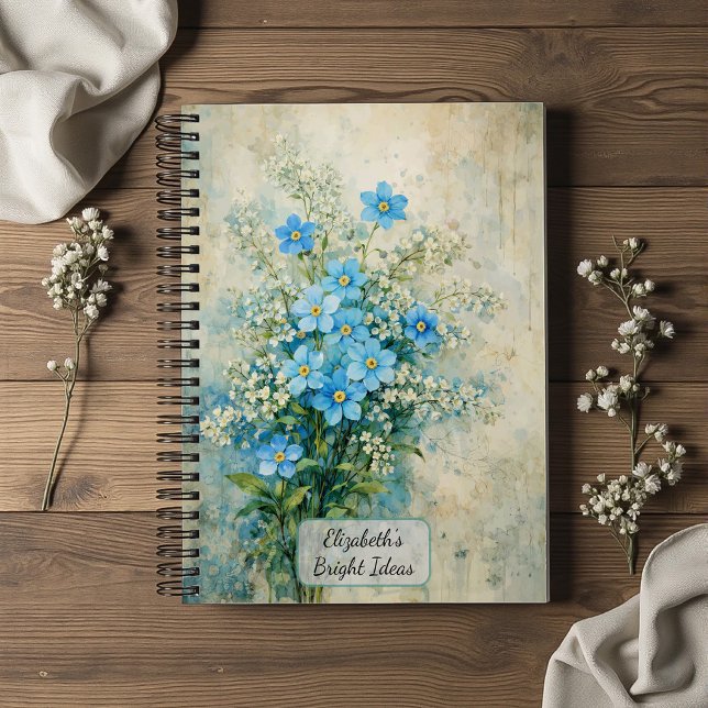 Blue Wildflower Bouquet Notebook (Creator Uploaded)