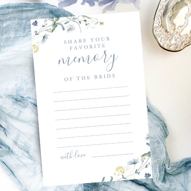 Blue Wildflower share a memory bridal shower (Blue Wildflower share a memory bridal shower)