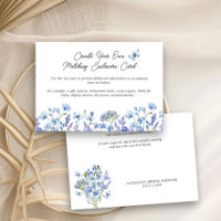 Blue Wildflowers Delicate Floral Blank