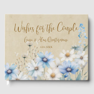 Blue Wildflowers Guest Book