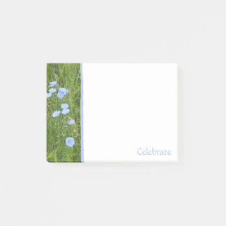 Blue Wildflowers Post-It Notes