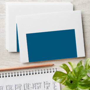 Blue Wildflowers Watercolor Floral Art Envelope