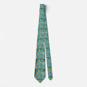 BLUE WILLIAM MORRIS 2 TIE
