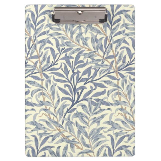 Blue Willow Bough (by William Morris) Clipboard (Front)