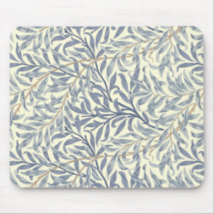 Blue Willow Bough (by William Morris) Mouse Pad