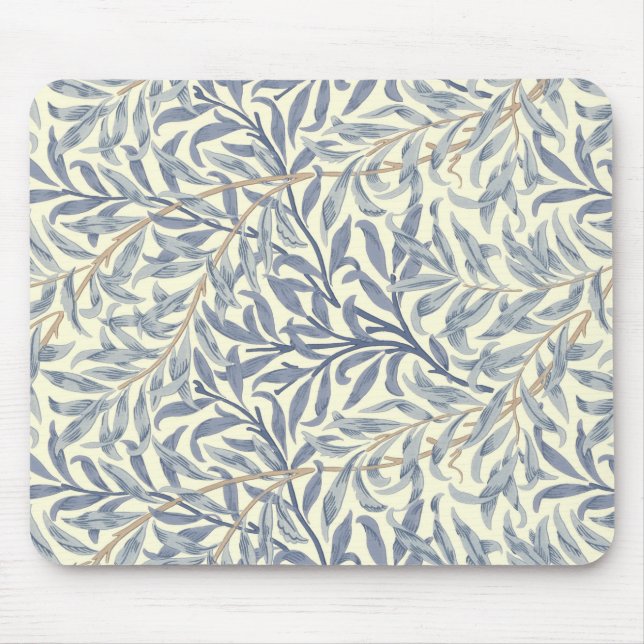 Blue Willow Bough (by William Morris) Mouse Pad (Front)