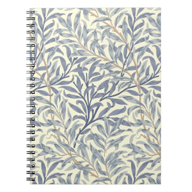 Blue Willow Bough (by William Morris) Notebook (Front)
