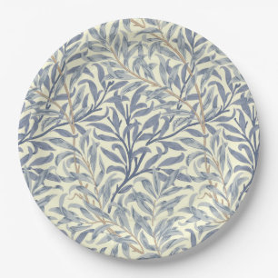Blue Willow Bough (by William Morris) Paper Plate
