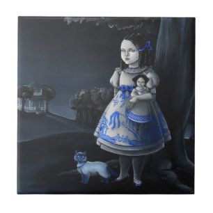 Blue Willow Ceramic Tile