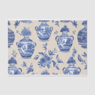 Blue Willow Decoupage Paper