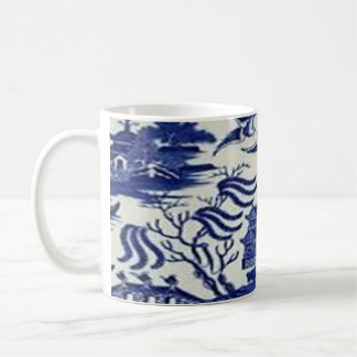 blue willow mug