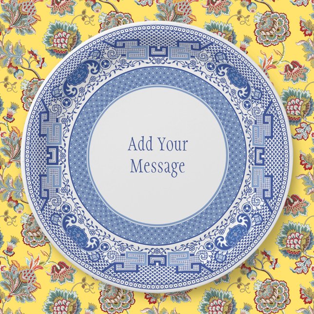 Blue Willow Paper Plates (Creator Uploaded)
