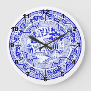 Blue Willow Pattern [1912] Large Clock