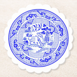 Blue Willow Pattern [1912] Paper Coaster