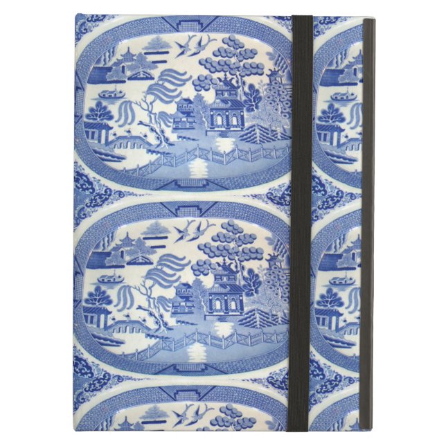 Blue Willow Pattern I Pad Air Case no Kick Case For iPad Air (Front Closed)