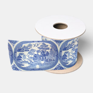 Blue Willow Satin 3" Ribbon PERFECT for any Gift