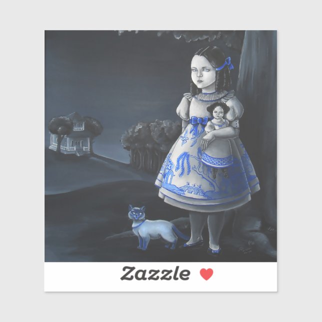 Blue Willow Sticker (Sheet)