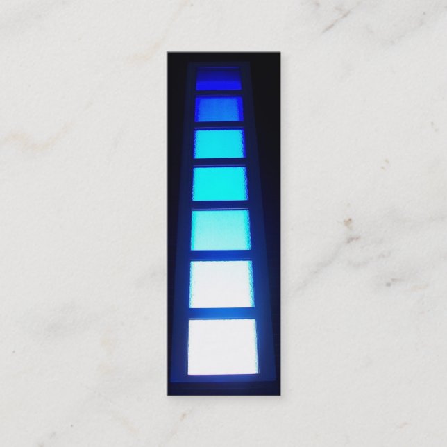 Blue Window bookmark business card (Front)
