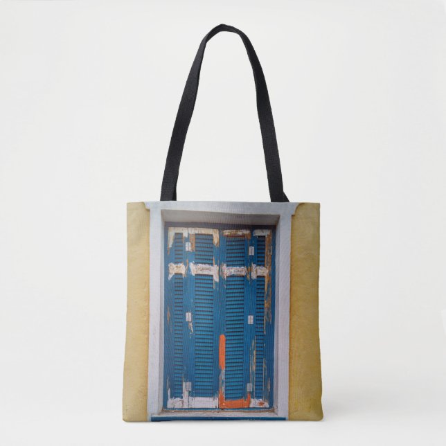 BLUE WINDOW TOTE BAG (Front)