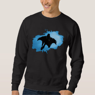 Blue Wing Suit for Wingsuit Parachute Jumper Sweatshirt