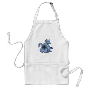 Blue Winged Dragon Apron