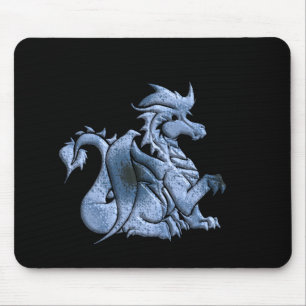 Blue Winged Dragon Mouse Pad