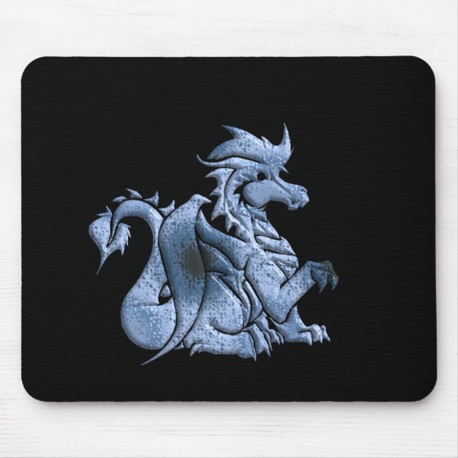Blue Winged Dragon Mouse Pad (Front)