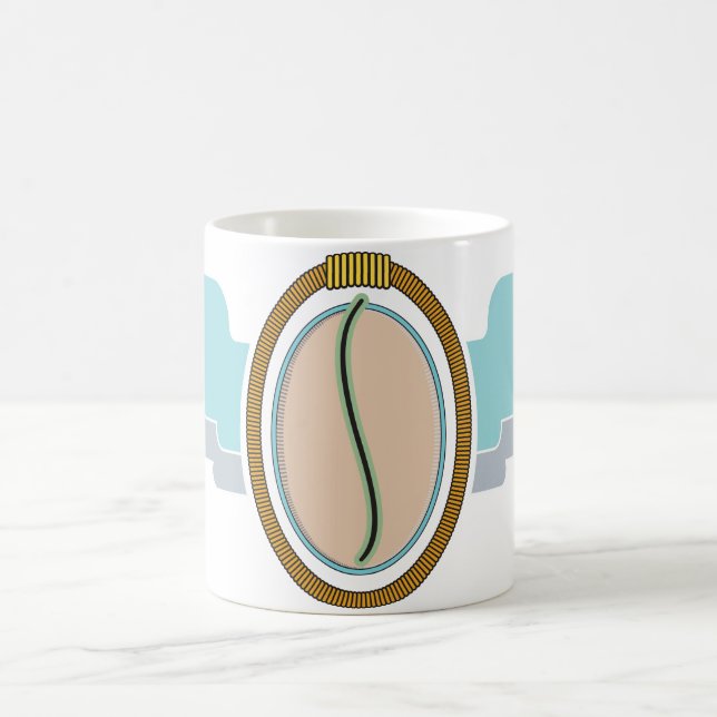 Blue Winged Pithovirus Sibericum Coffee Mug (Center)
