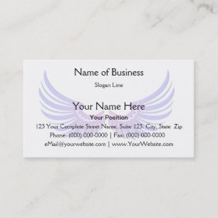 Blue Wings with Magenta Embellishment Business Card