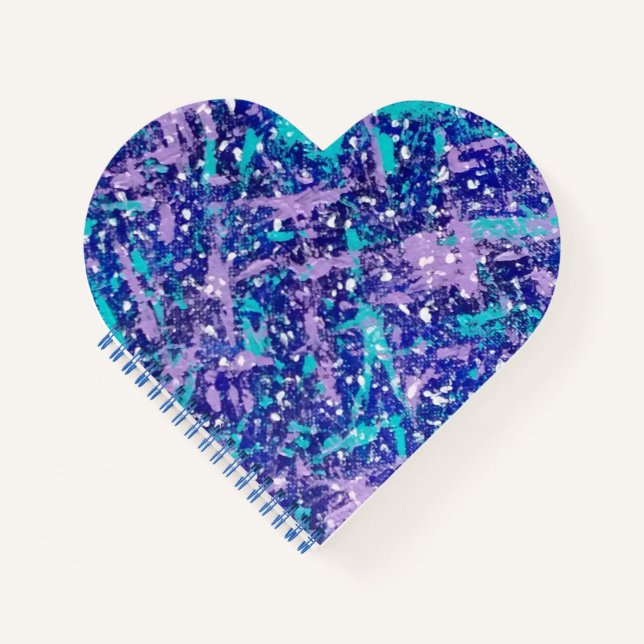 Blue Winter Abstract   Notebook (Front)