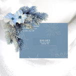 Blue Winter Christmas Envelope<br><div class="desc">Here is the envelope that matches “A quiet winter scene at twilight after the snow”. The same muted blue,  and a hint of large snowflakes on the inside,  and the out. Ready for your return address,  and Christmas mailings!</div>